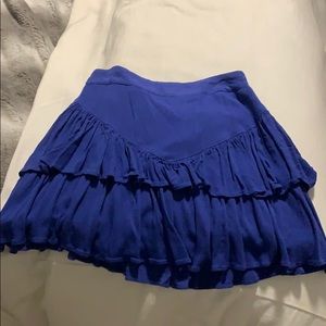 Royal blue flowy skirt
